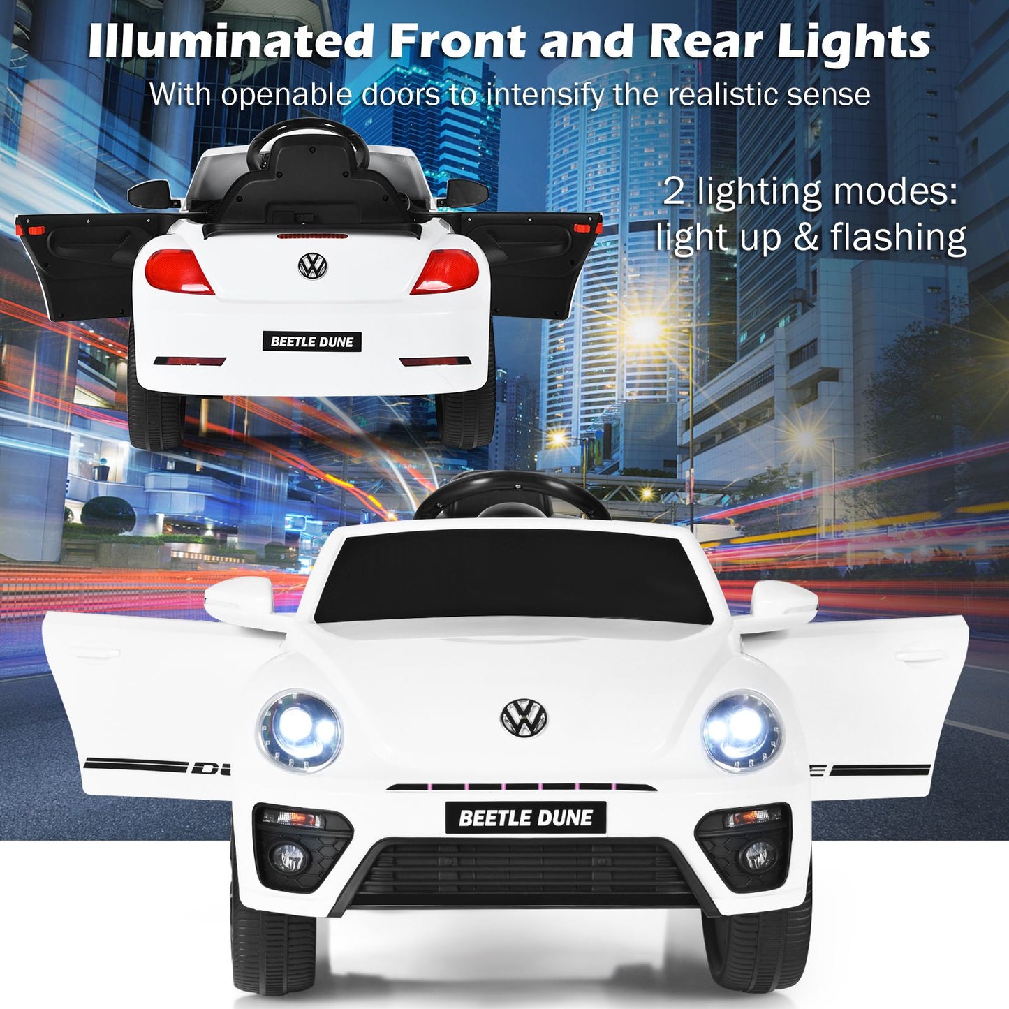 12V Volkswagen Beetle Electric Kids Ride on Car with Remote Control