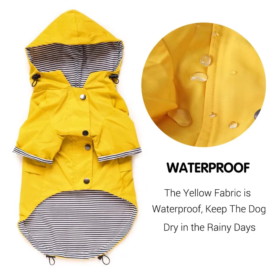 Ultimate Waterproof Dog Coat - Stylish Windproof Jacket & Raincoat with Sporty Hoodie for All Breeds!
