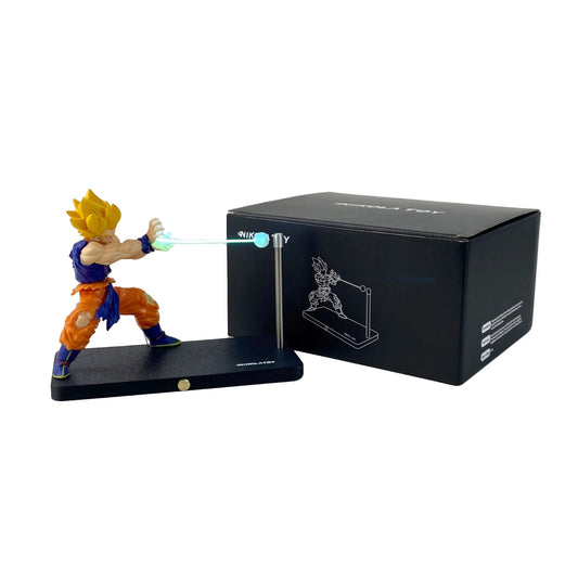Nikolatoy Dragon Ball Z Kakarotto Son Goku Kamehameha Wave Magnetic Light Lamp - Anime Collectible Ornament and Gift