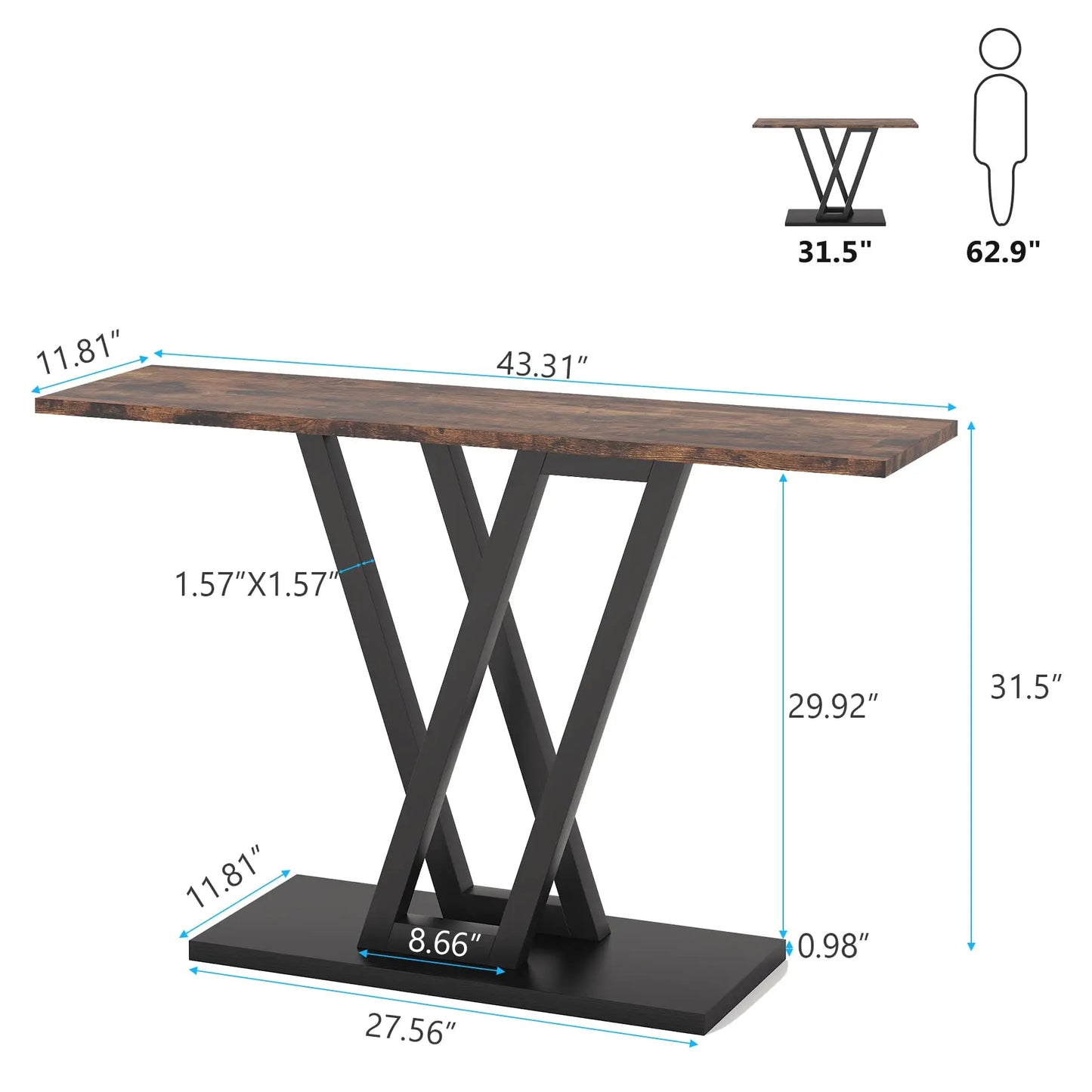 Console Tables Industrial Entryway Hallway Table Drop Shipping