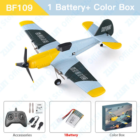 BF109 RC Plane - Professional 2.4G Remote Control EPP Foam Glider - Perfect Gift for Kids!