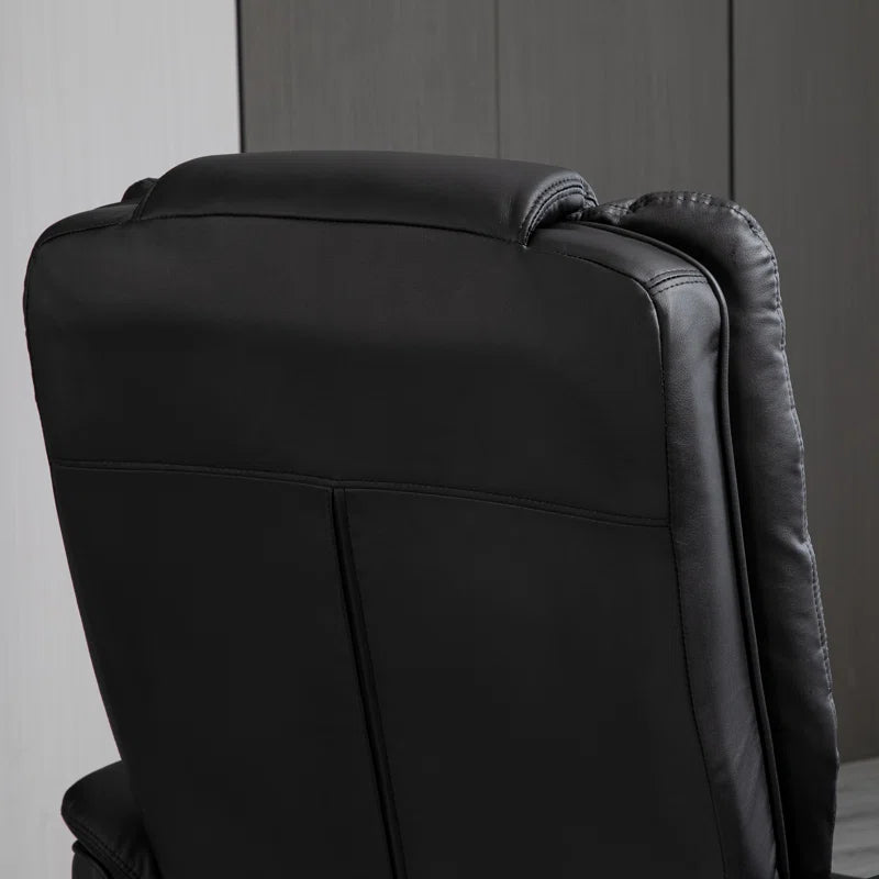 Lacari Faux Leather Recliner with Footstool