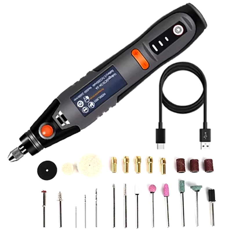 35W USB Cordless Rotary Tool Dremel DIY Mini Drill Engraving Pen 
