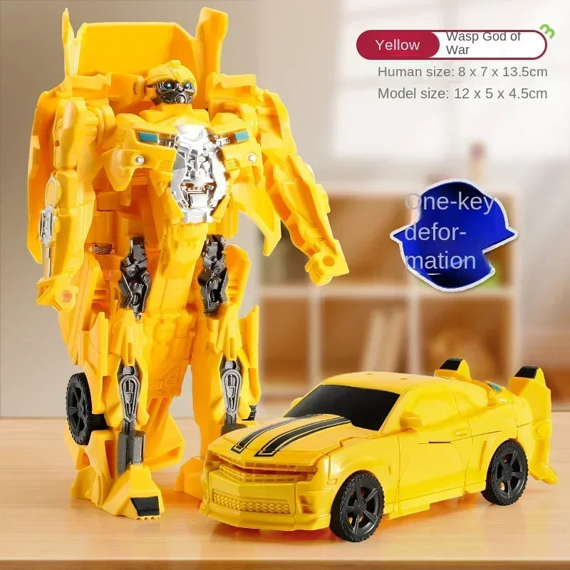 Transform Your Imagination with the One-Step Deformation Car Anime Robot Action Figure for Kids!