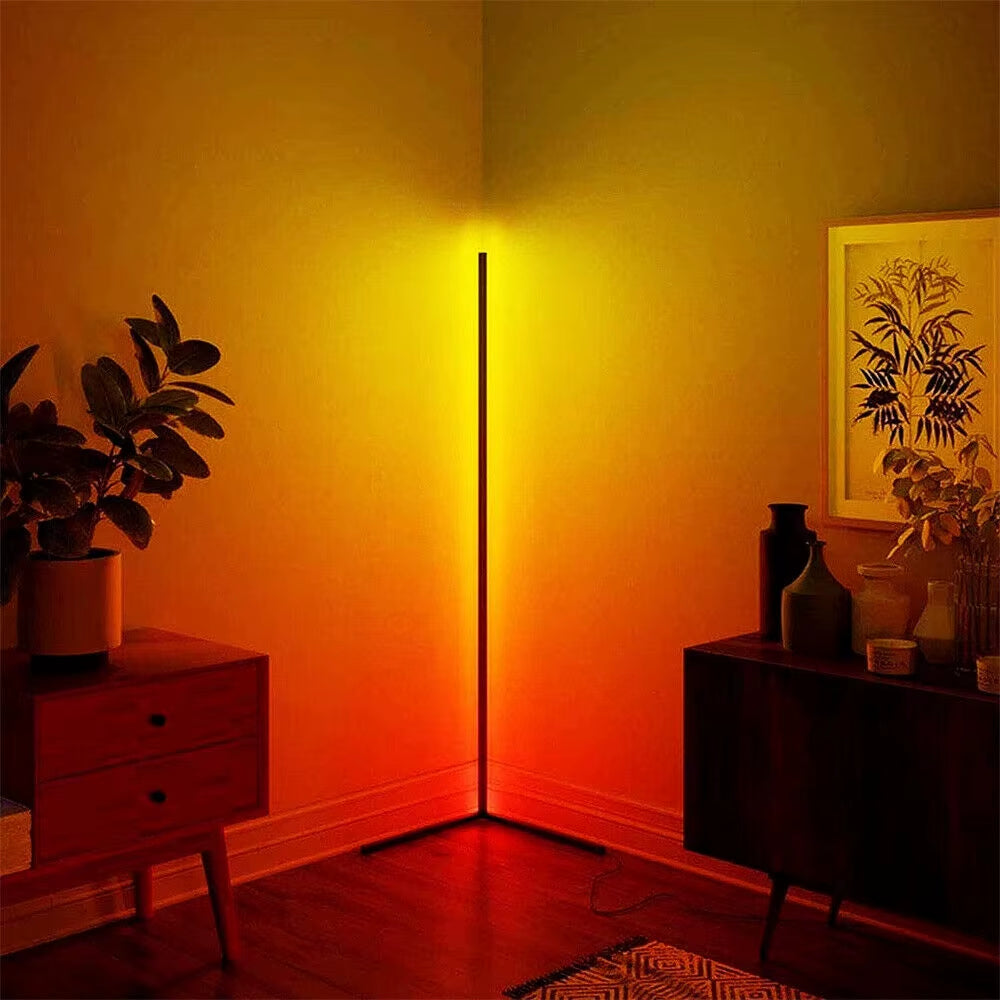 LUVODI RGB Floor Corner Lamp LED Floor Standing Lights for Holiday Party Streaming Gaming Decor