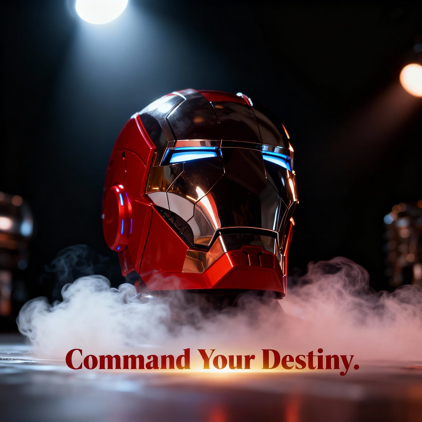 Iron Man Helmet Cosplay Voice Control Eyes with LED Light Model Perfect Christmas Gift