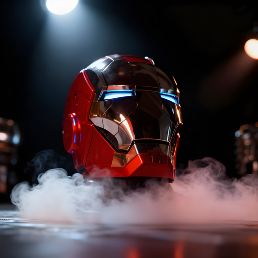 Iron Man Helmet Cosplay Voice Control Eyes with LED Light Model Perfect Christmas Gift