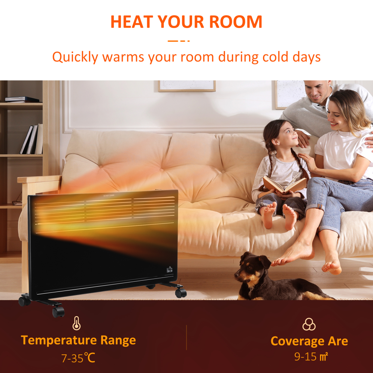 Versatile Convector Radiator Heater - Portable, Wall-Mounted & Efficient Heating