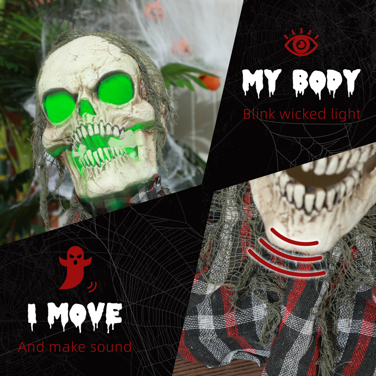 Groundbreaker Skeleton Animatronic - Indoor/Outdoor Halloween Prop