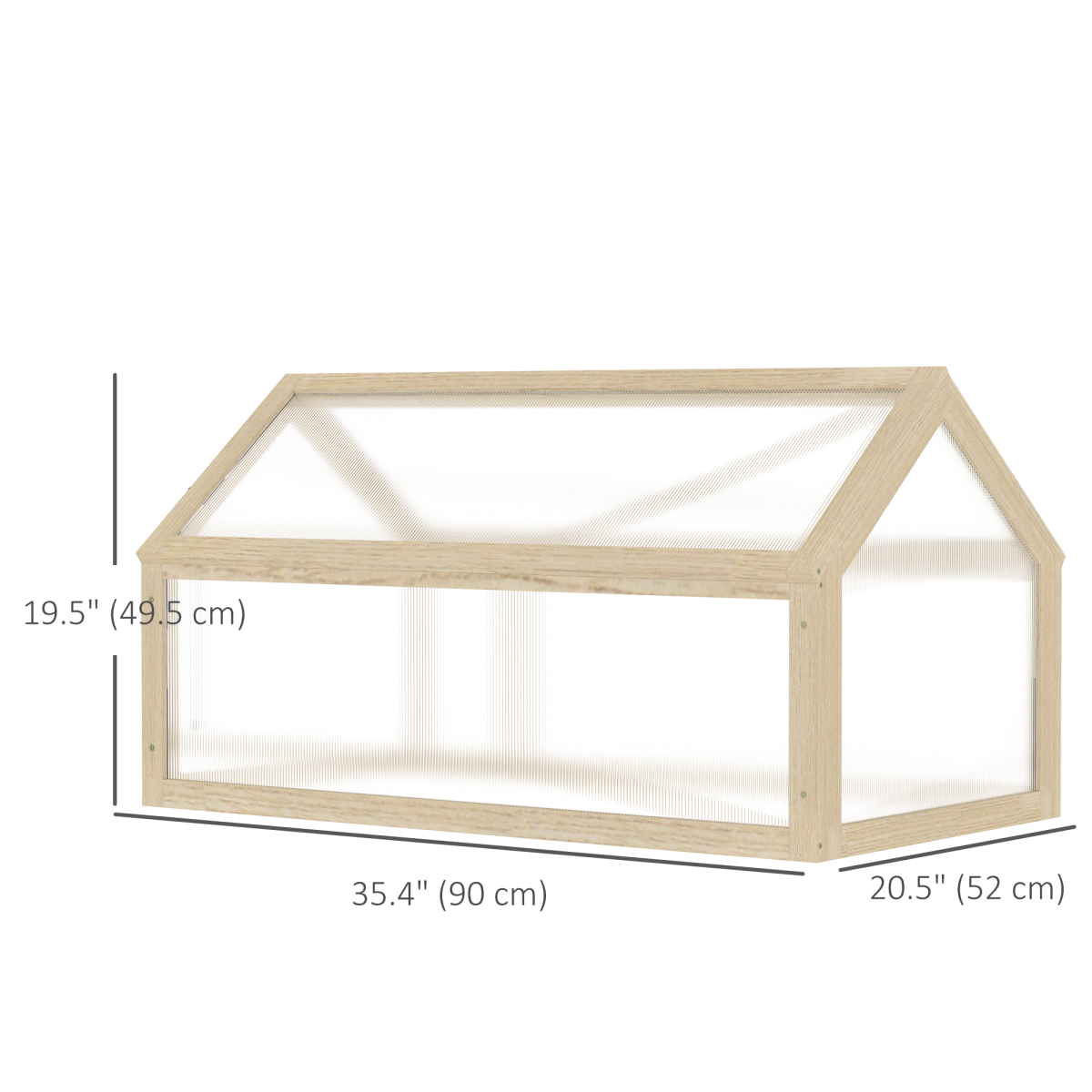 Portable Wooden Cold Frame Greenhouse - Extend Your Gardening Season