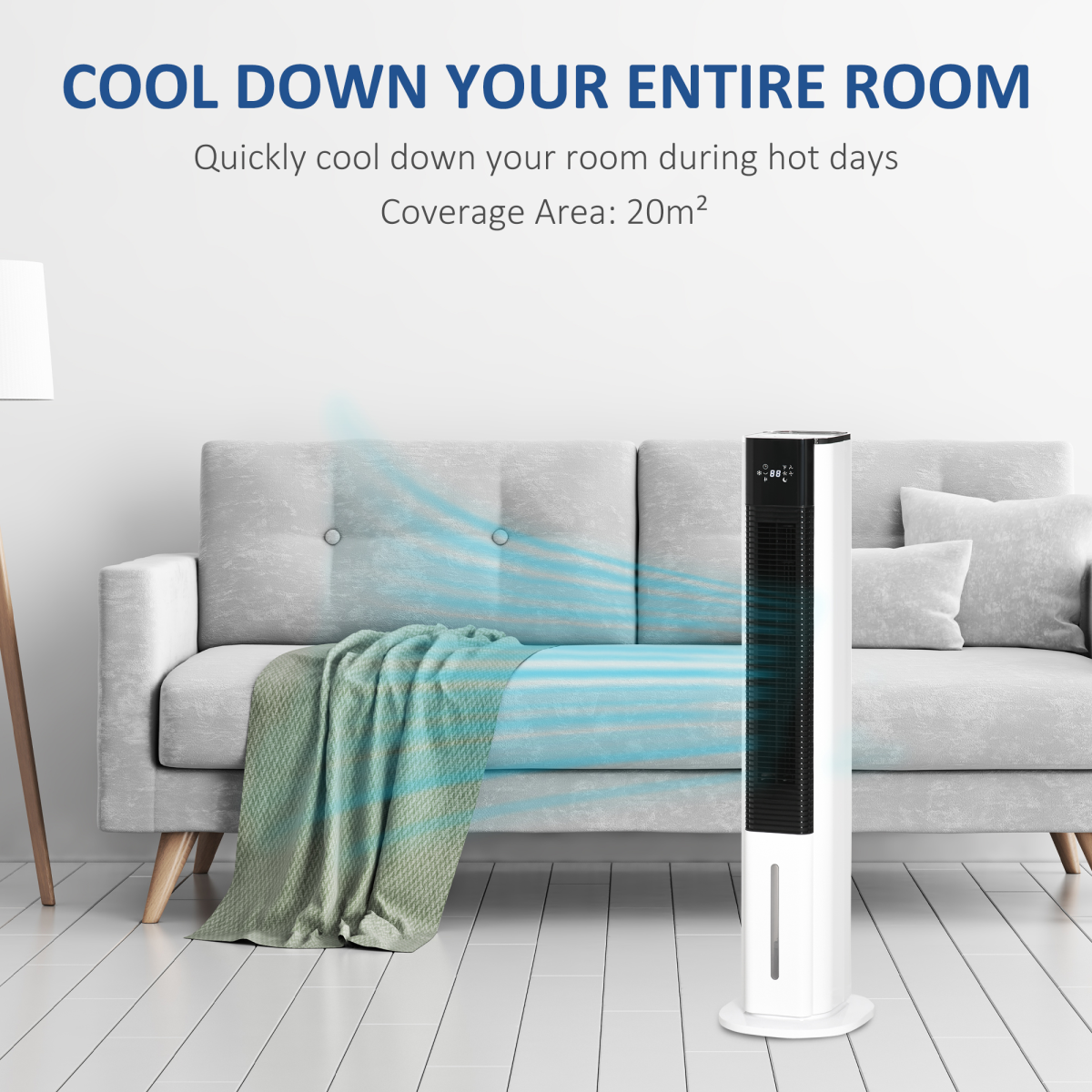 ChillMaster 3-in-1 Air Cooler & Humidifier: Refresh, Cool, and Relax Anywhere!