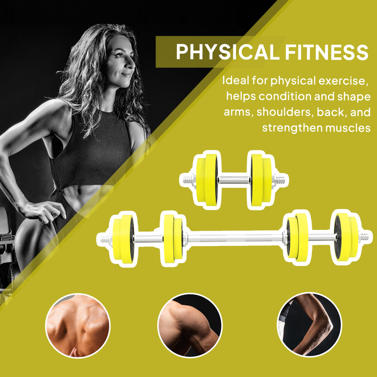 Flexible 20KG Adjustable Barbell & Dumbbell Home Gym Set