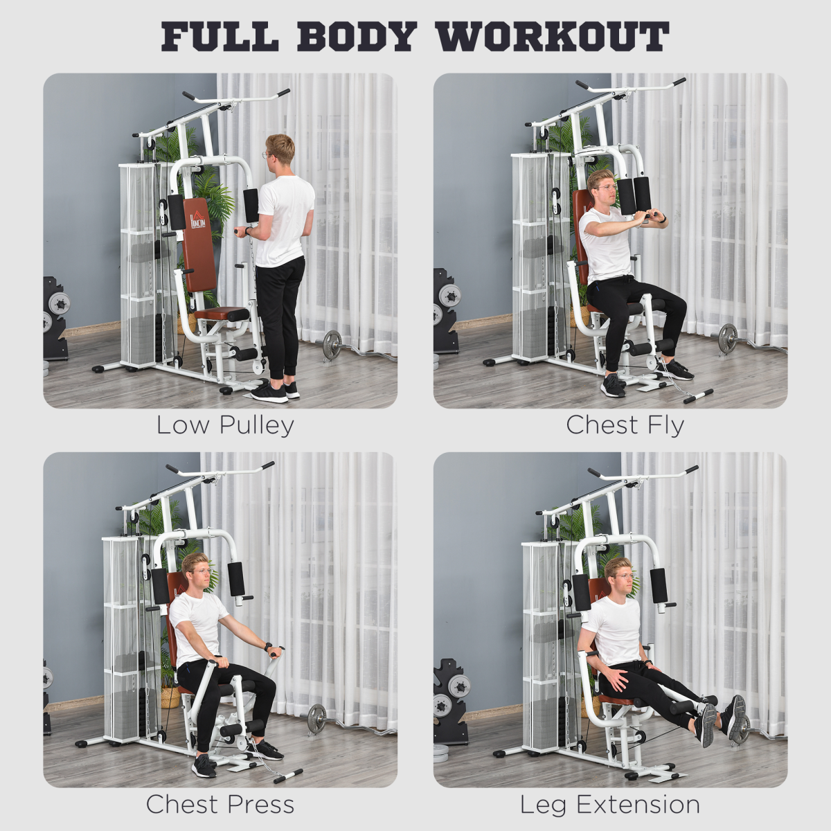 All-in-One Home Gym System: Versatile Weight Training Machine