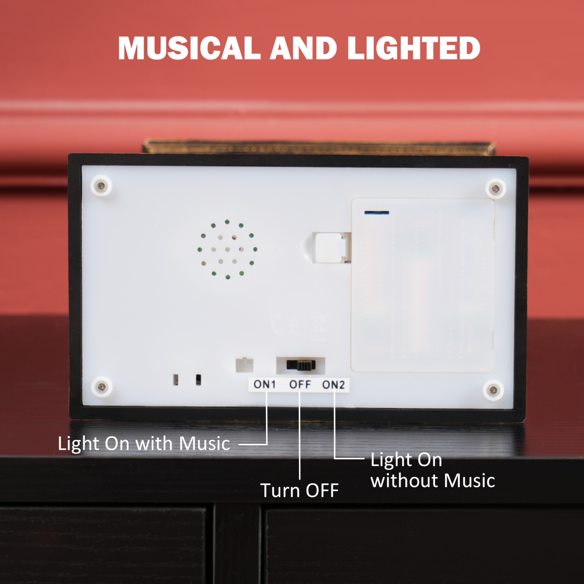 Christmas Snow Globe Lantern with Lights - Bronze Tone