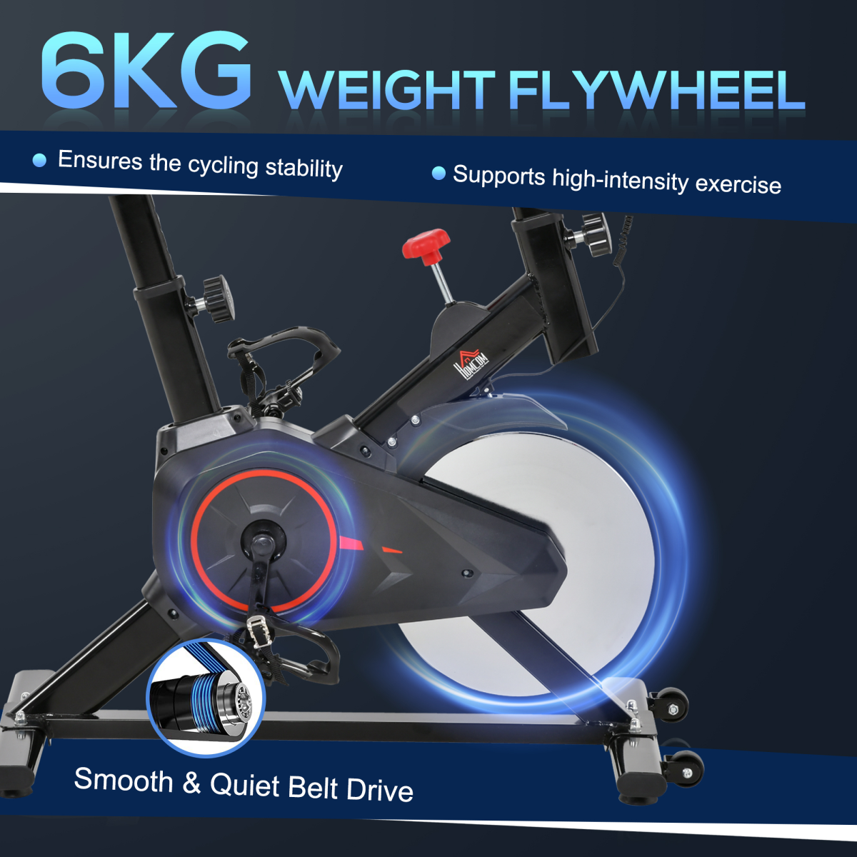Adjustable Indoor Cycling Bike for Home Workouts