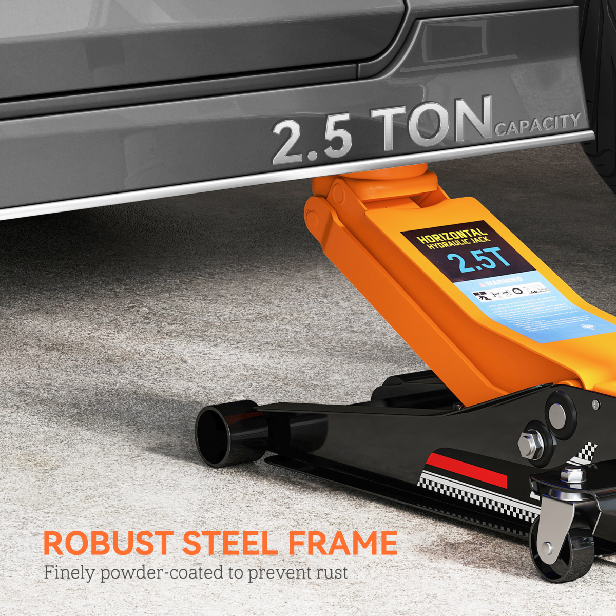 PowerLift 2.5 Ton Low Profile Hydraulic Trolley Jack - Effortless Vehicle Lifts