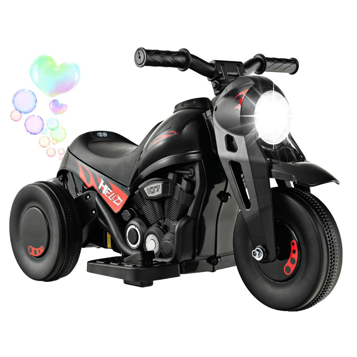 6V Electric Kid Ride on Motorcycle with Bubble Maker