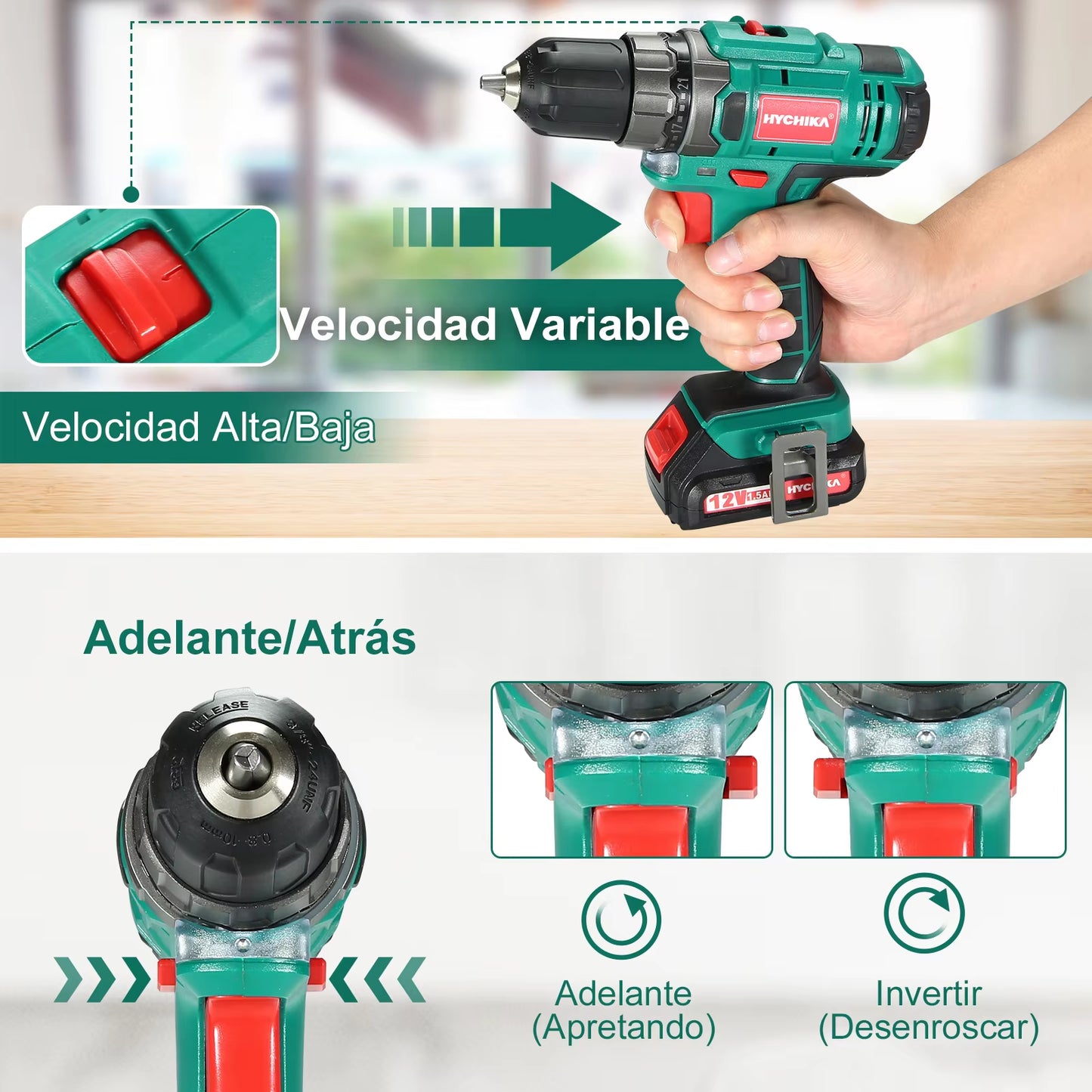 Powerful 12V Cordless Screwdriver & Drill Set - Perfect for Metal, Wood, and Plastic!