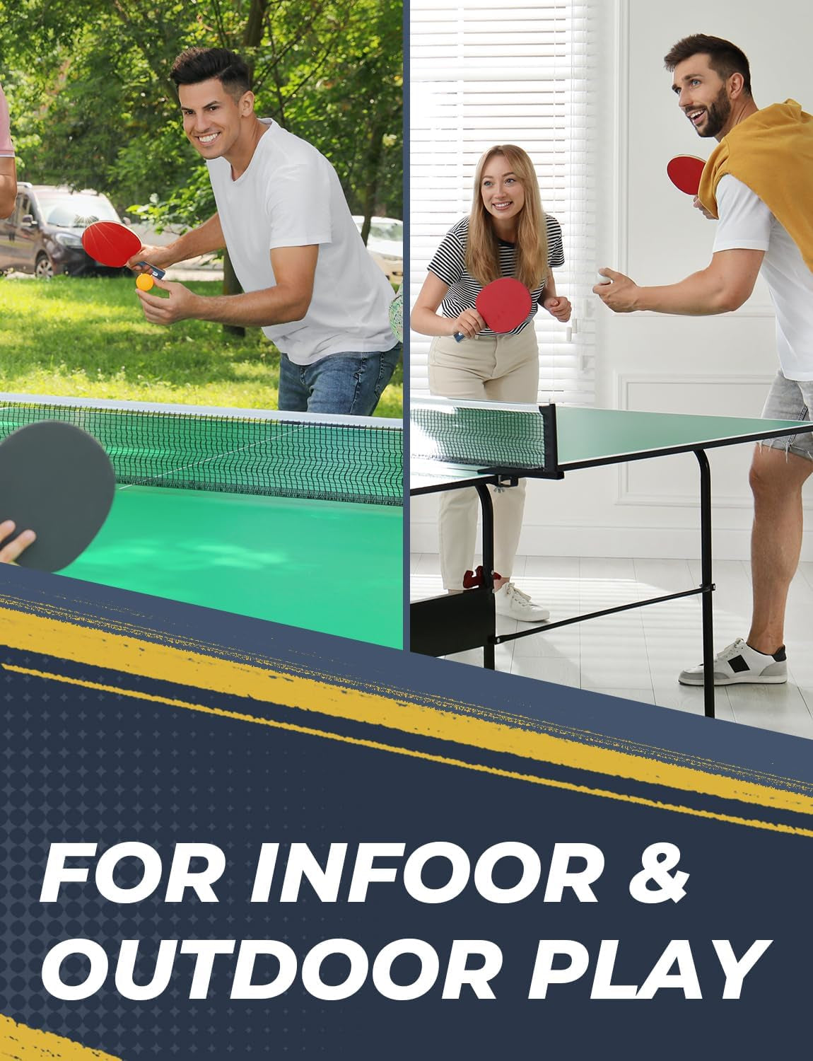 Ultimate Portable Table Tennis Set - 4 Premium Paddles, 8 Pro Balls & Convenient Storage Bag!