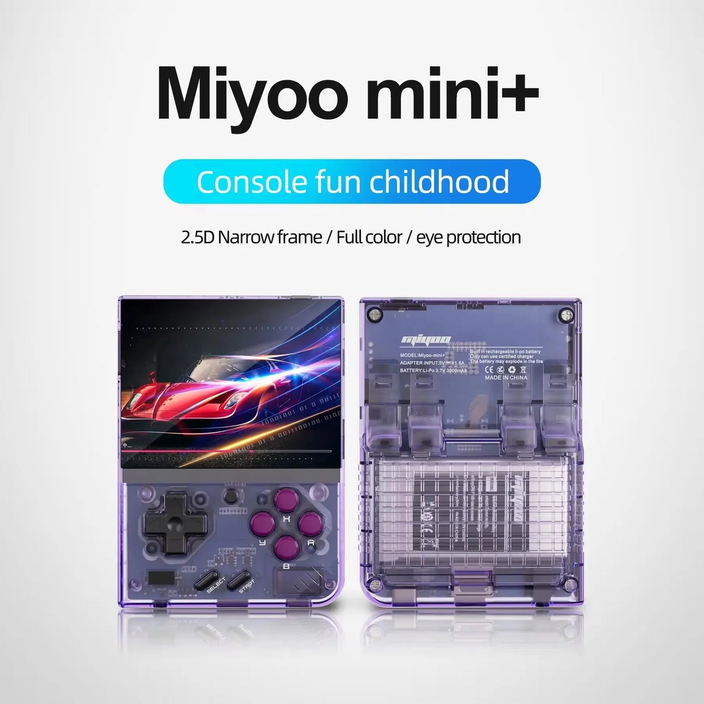 Mini Plus Retro Handheld Game Console V2 - 3.5-Inch IPS Screen, Classic Gaming on the Go!