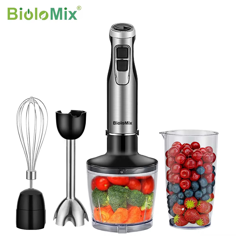Blend it all! 💪✨ Get the 4 in 1 High Power 1200W Immersion Blender with Chopper & Smoothie Cup! Perfect for all your kitchen creations! 🥤🥗 #KitchenGadgets #SmoothieLove