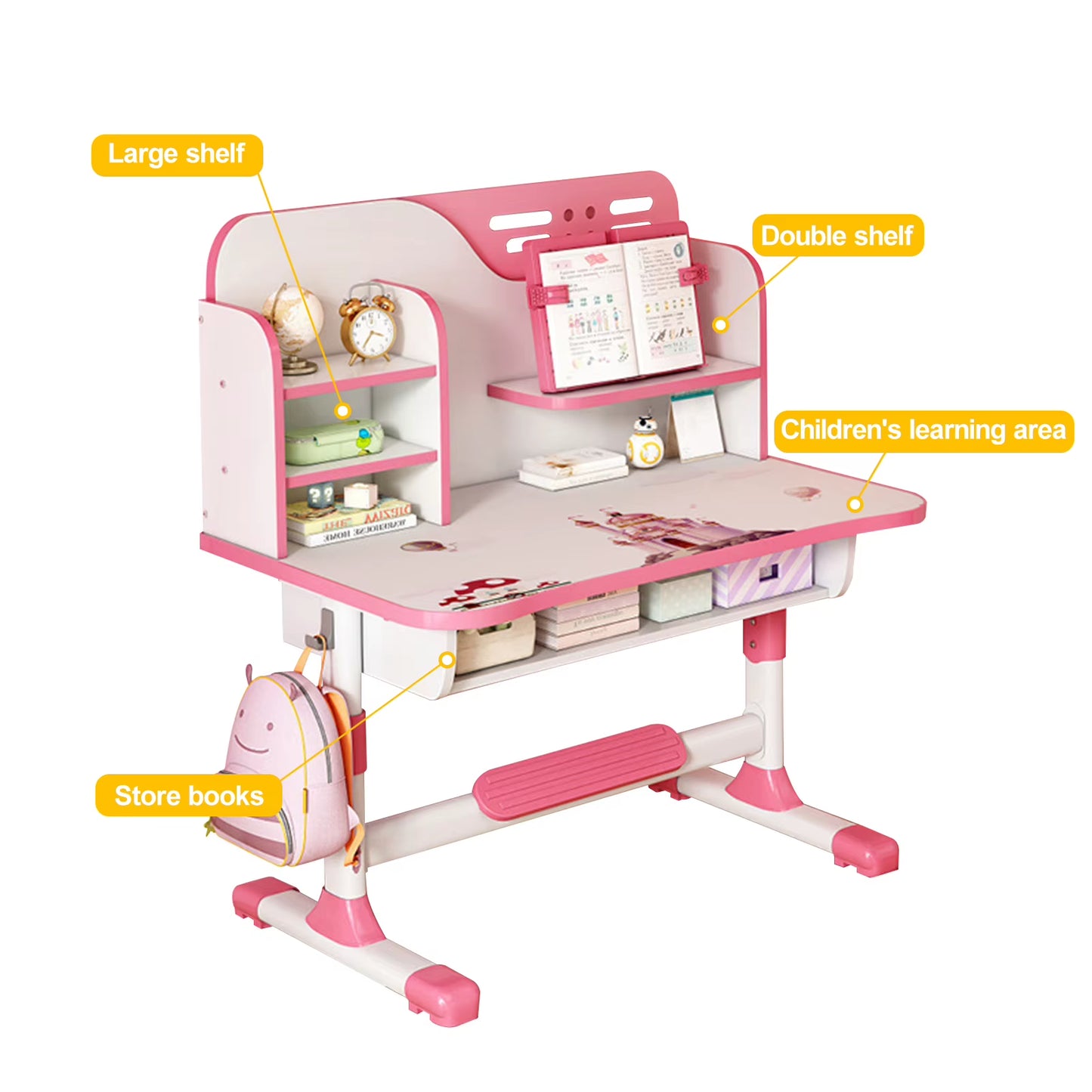 Transform Your Study Space: Ergonomic Adjustable Desk and Chair Set for Growing Students