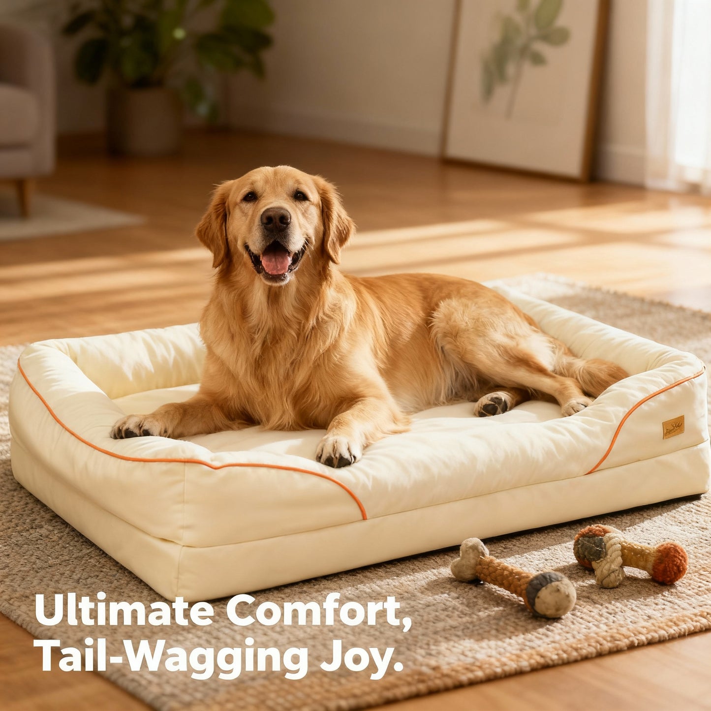 Ultimate Comfort Jumbo Orthopaedic Dog Bed with Memory Foam Couch Waterproof Removable Cover