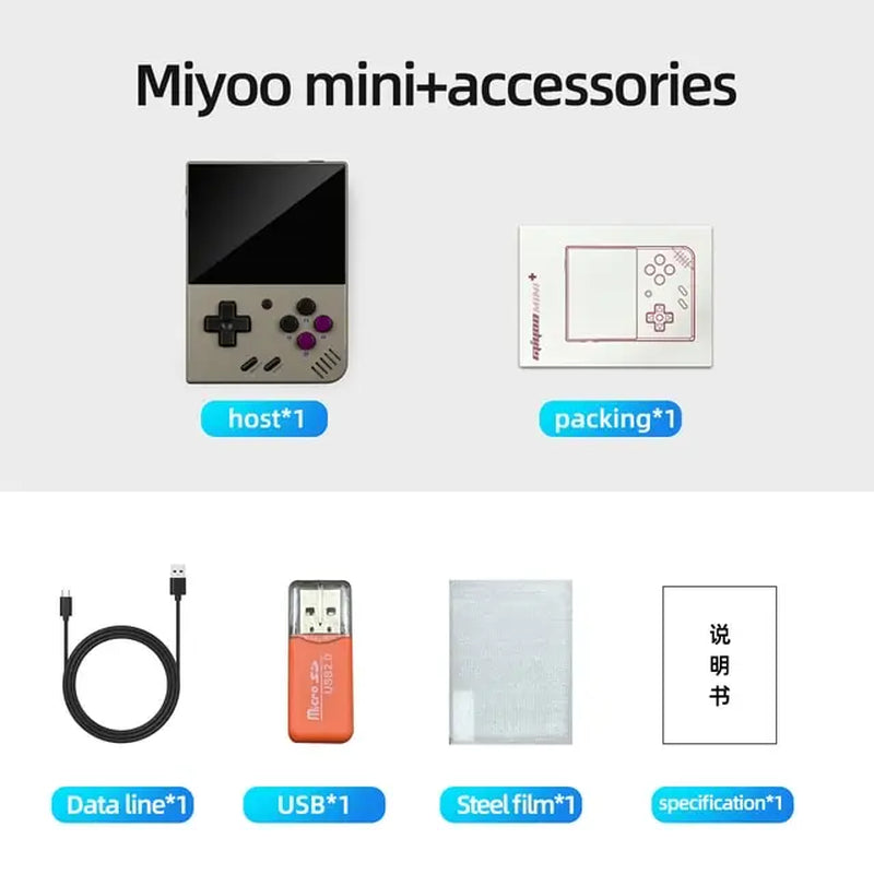 Mini Plus Retro Handheld Game Console V2 - 3.5-Inch IPS Screen, Classic Gaming on the Go!