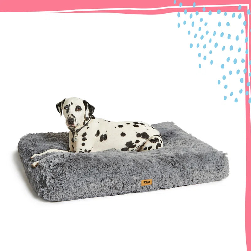 Furry Friends Super Fluffy Grey Pet Bed