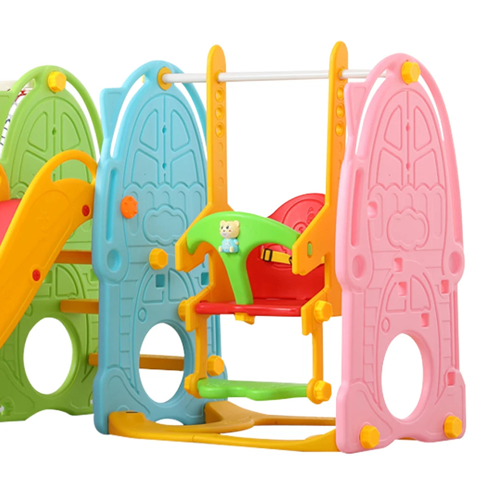 Kidkid Colorful Toddler Swing and Slide Playset - Perfect for Indoor & Outdoor Fun Ages 1-5!