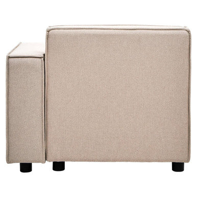 Toulouse Natural Fabric Left Arm Sofa