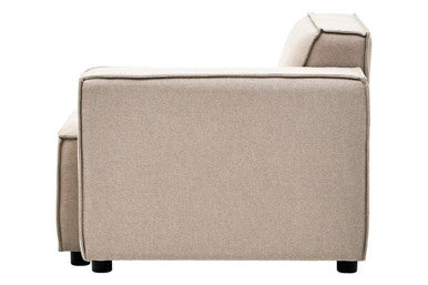 Toulouse Natural Fabric Left Arm Sofa