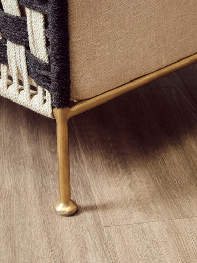 Satna Jute Black And White Design Chair