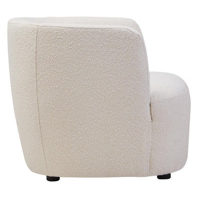 Bruge Textured Cream Curved Chair