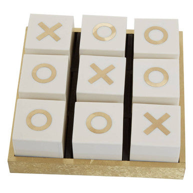 Churchill Games White and Gold Noughts and Crosses