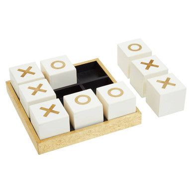 Churchill Games White and Gold Noughts and Crosses