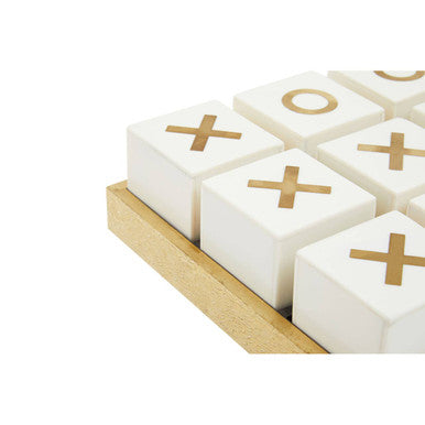 Churchill Games White and Gold Noughts and Crosses