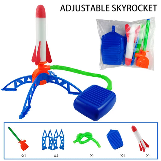 Air Rocket Foot Pump Launcher - Exciting Outdoor Toy for Kids, Perfect for Jumping Sports and Fun Games!