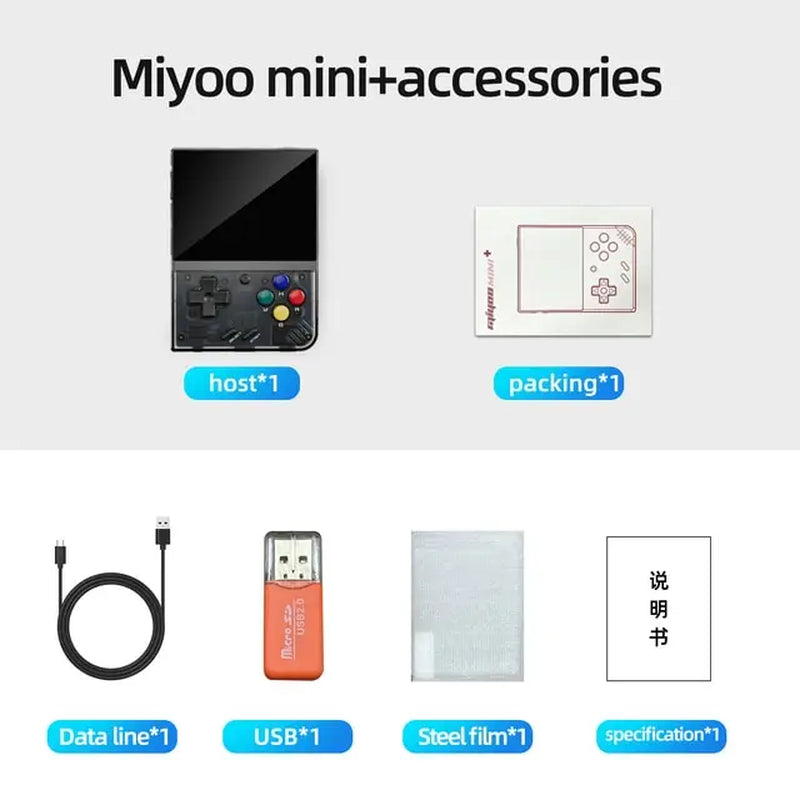 Mini Plus Retro Handheld Game Console V2 - 3.5-Inch IPS Screen, Classic Gaming on the Go!