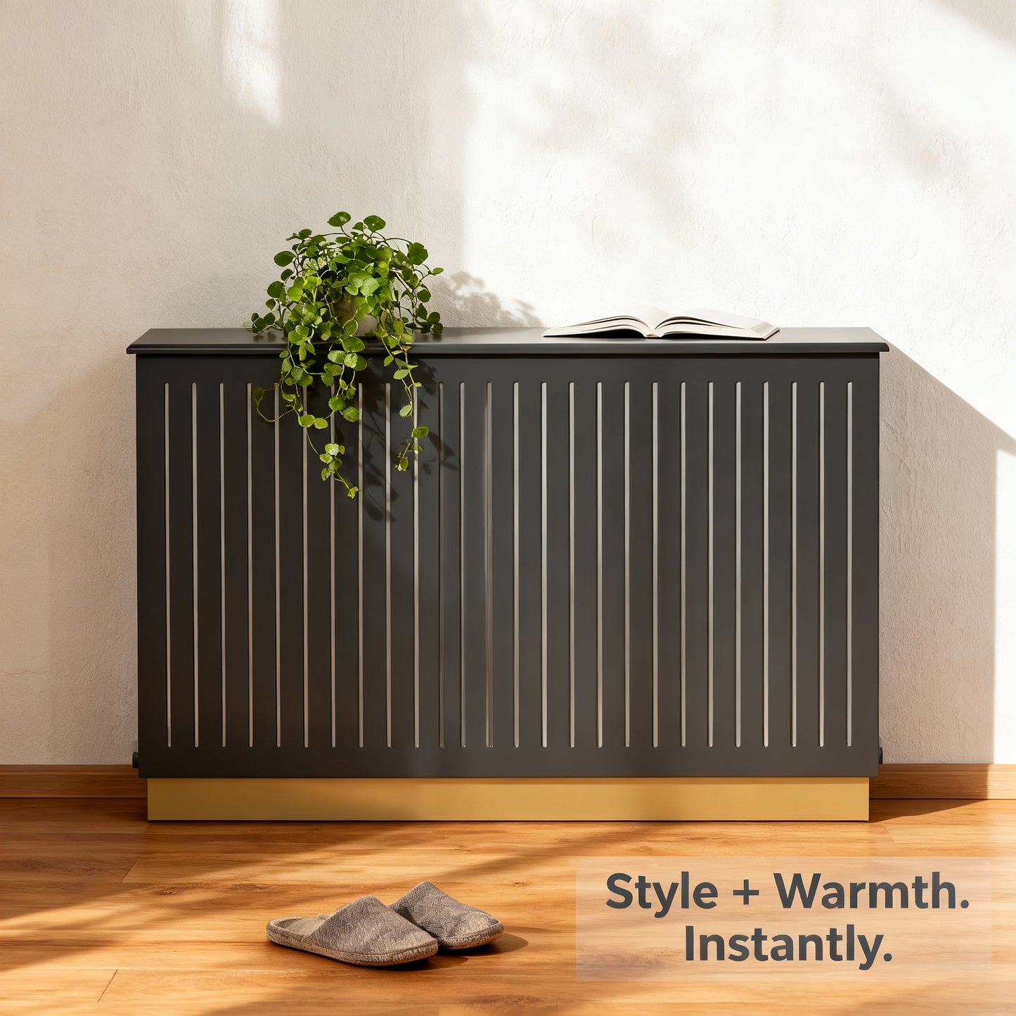 Bellandra Radiator Cover – Modern Decorative Heating Cabinet with Ventilation Panel & Safety Shield