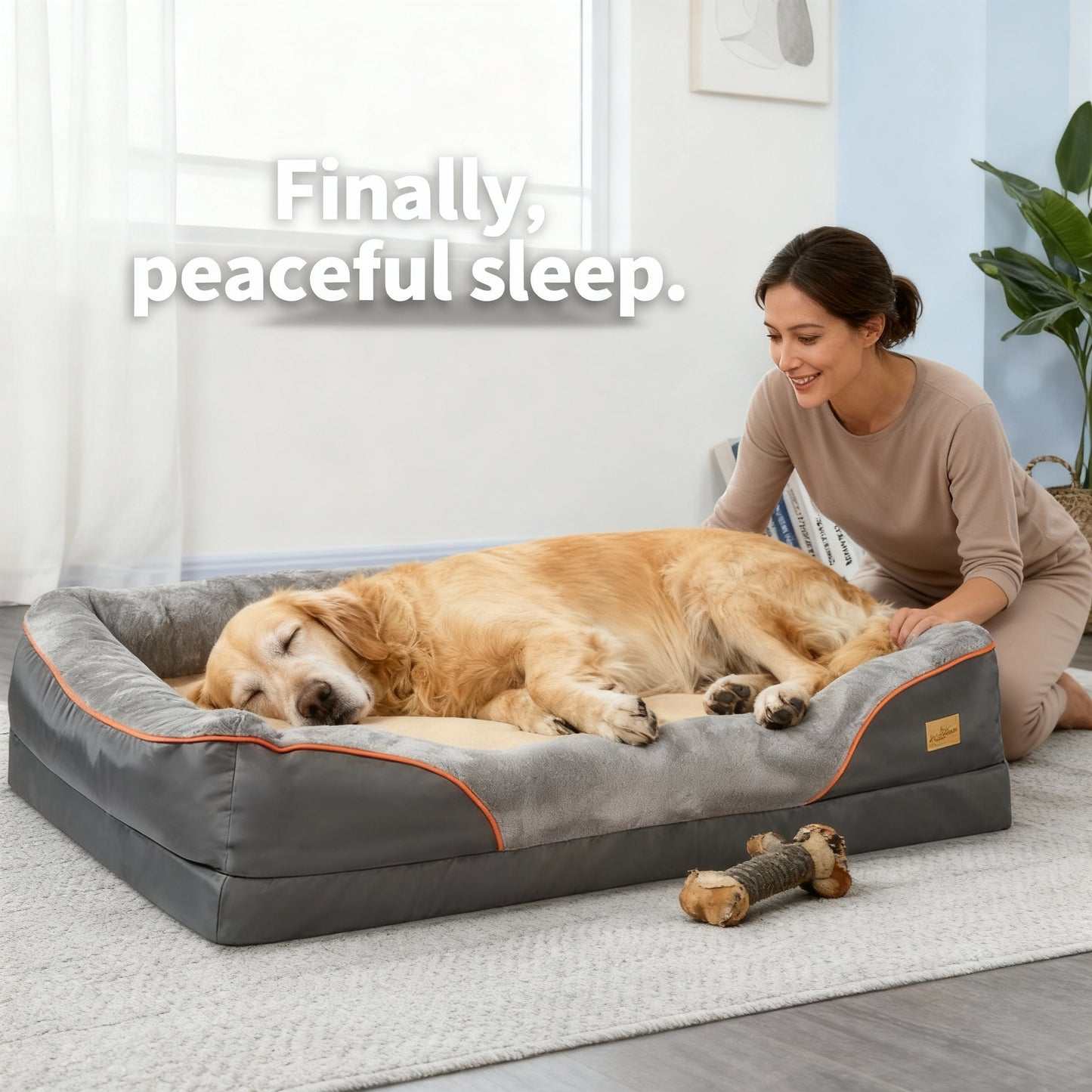 Ultimate Comfort Jumbo Orthopaedic Dog Bed with Memory Foam Couch Waterproof Removable Cover
