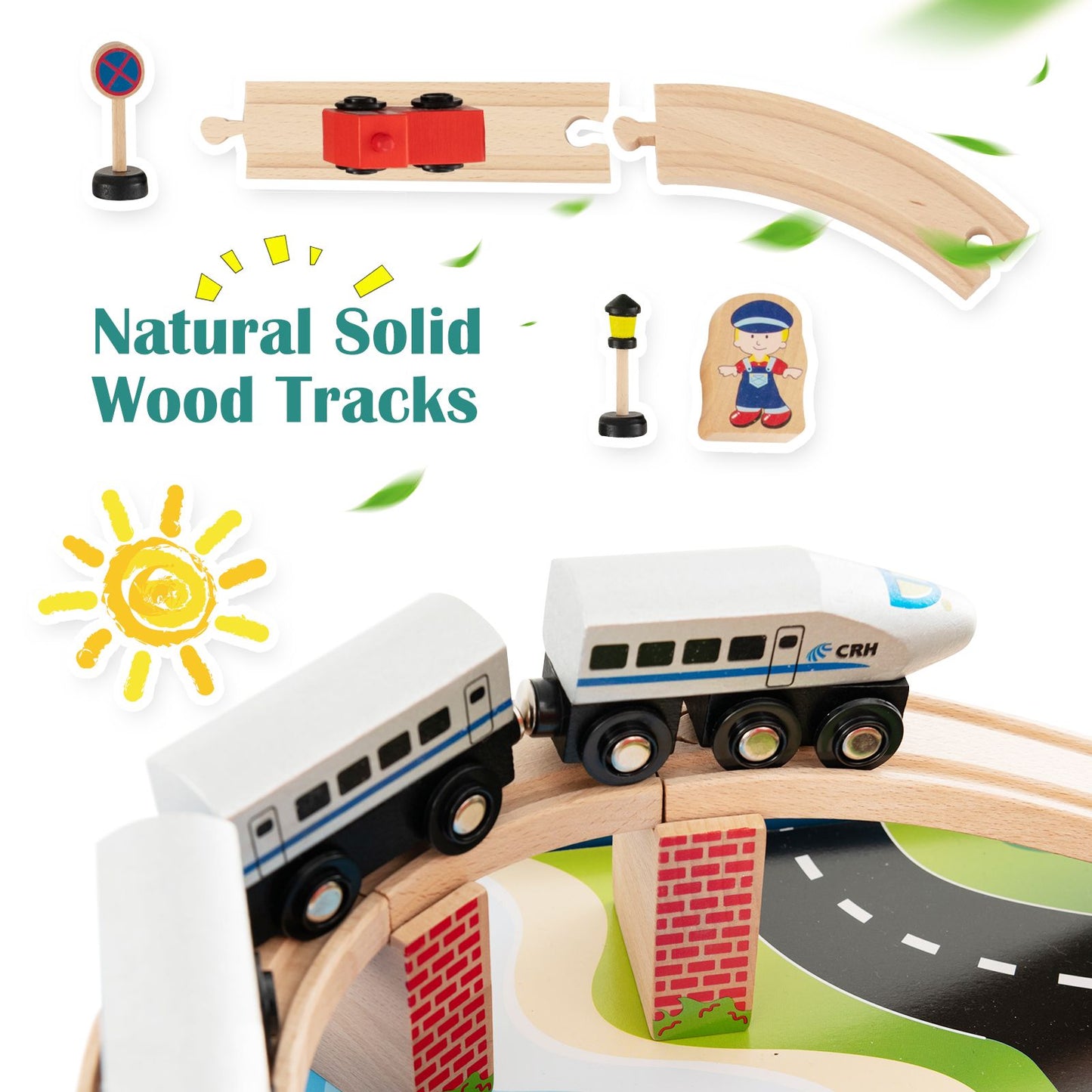 Ultimate 80-Piece Wooden Activity Playset with Reversible Tabletop for Endless Fun!