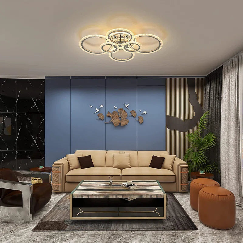 Elora 6-Light 80Cm Acrylic LED Flush Mount
