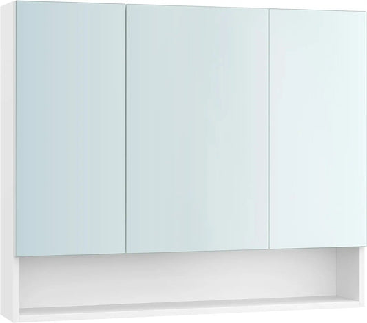 Bathroom Mirror Cabinet, Bathroom Cabinet with Mirror, Wall Mirror Cabinet, Open Compartment, Adjustable Shelves