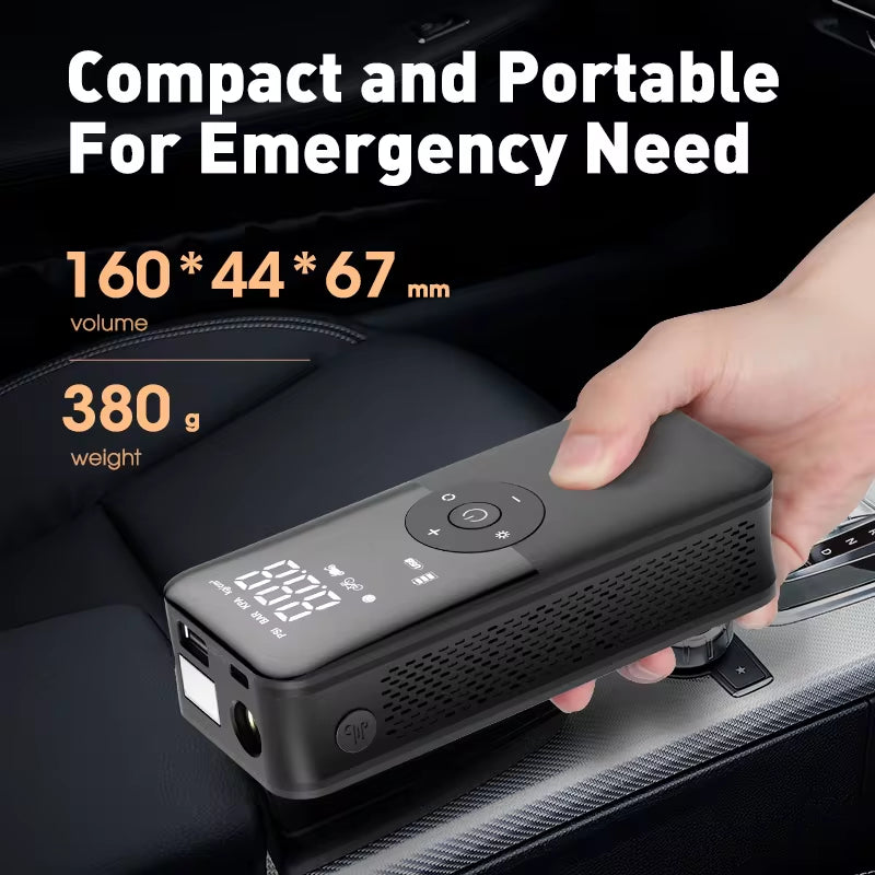 Ultimate Portable Rechargeable Air Pump - Cordless Tire Inflator for Cars, Bikes, and Sports Equipment