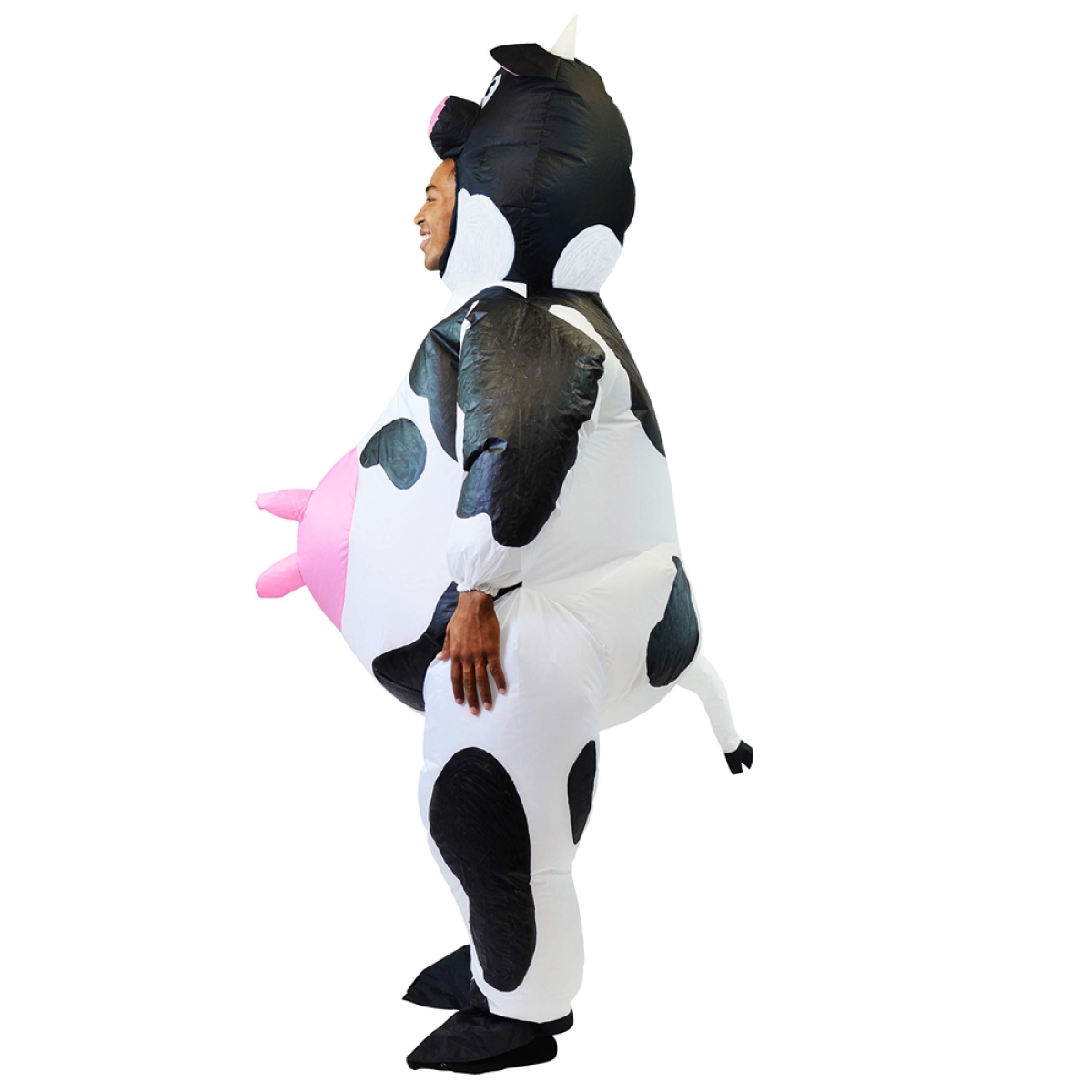 Inflatable Cow Costume: Life-Size Cartoon Outfit for Halloween & Parties