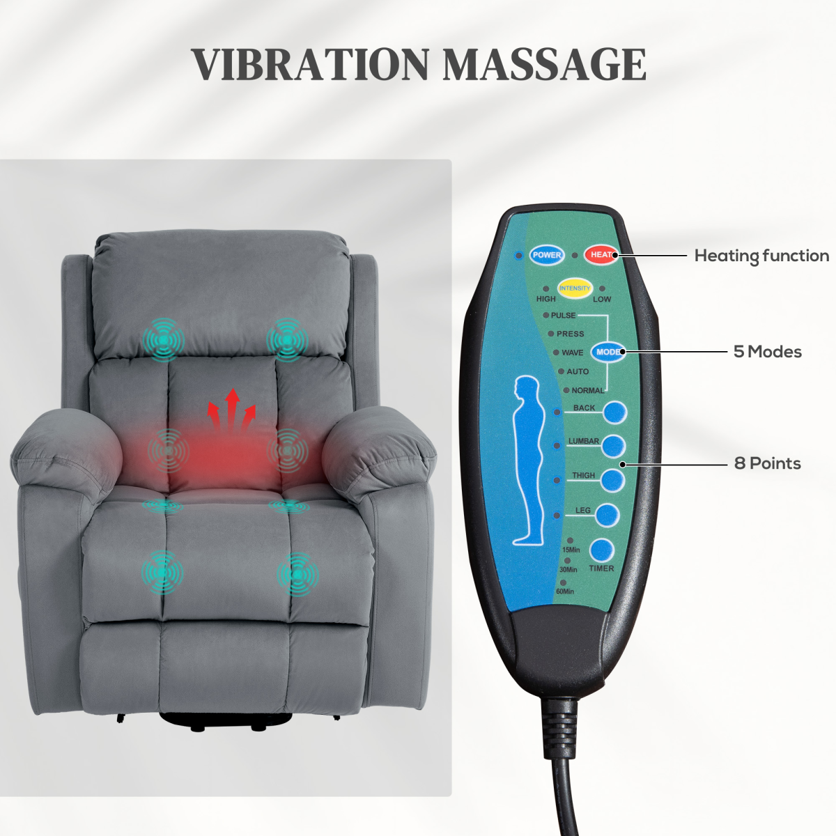 Electric Lift Chair: Recliner with Massage & Heat for Ultimate Relaxation