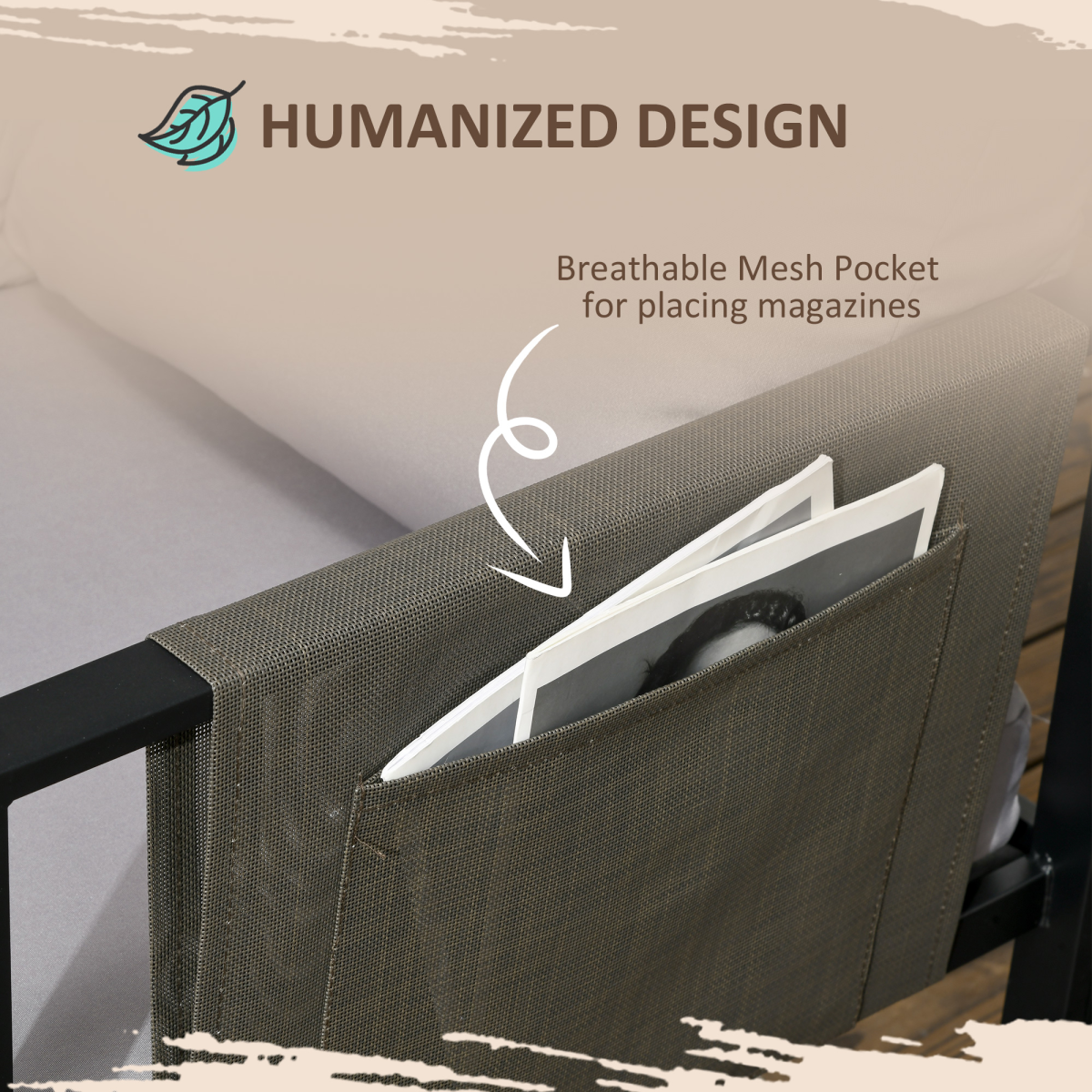 4-Piece Modular Garden Set: Corner or Linear Layout, Light Grey