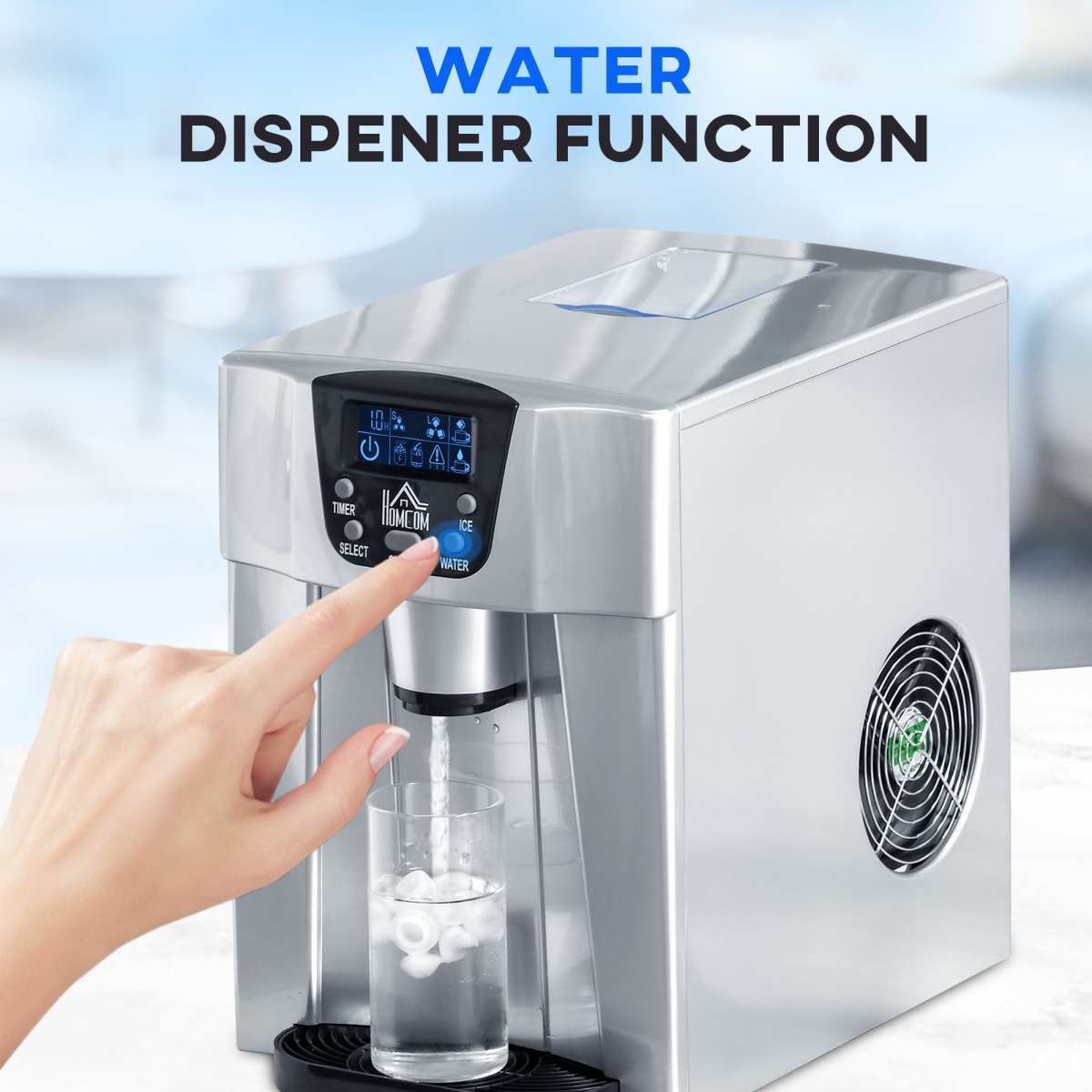 Ice Maker & Water Dispenser: Effortless Chilling Anywhere, Anytime!
