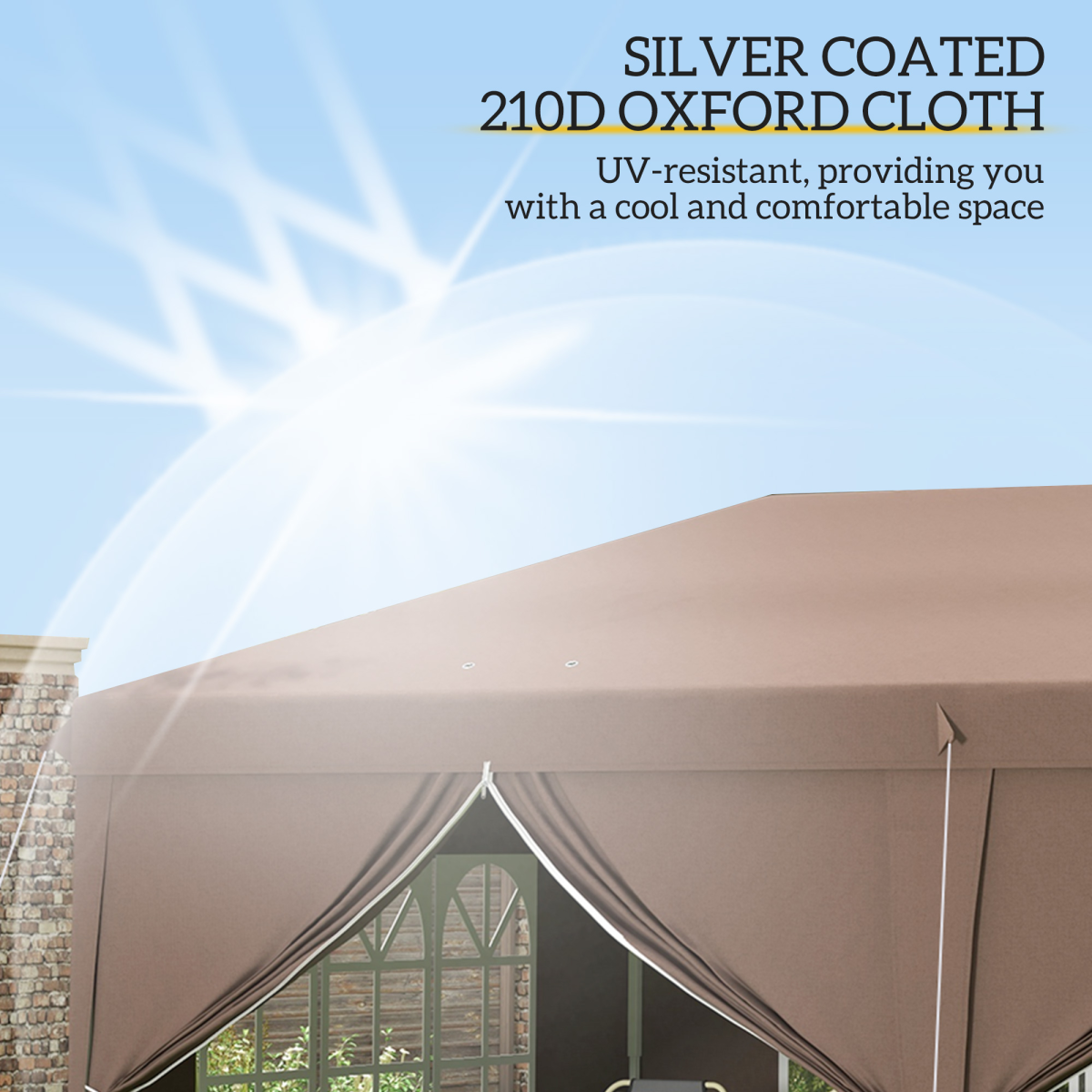 3x6m Pop-Up Gazebo: Height-Adjustable Party Tent with Storage Bag - Black